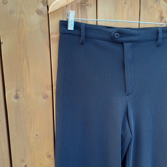 Stretchy Highrise Black Wide Leg Pant Vintage GUESS Canada made 27 Black - Picture 3 of 9